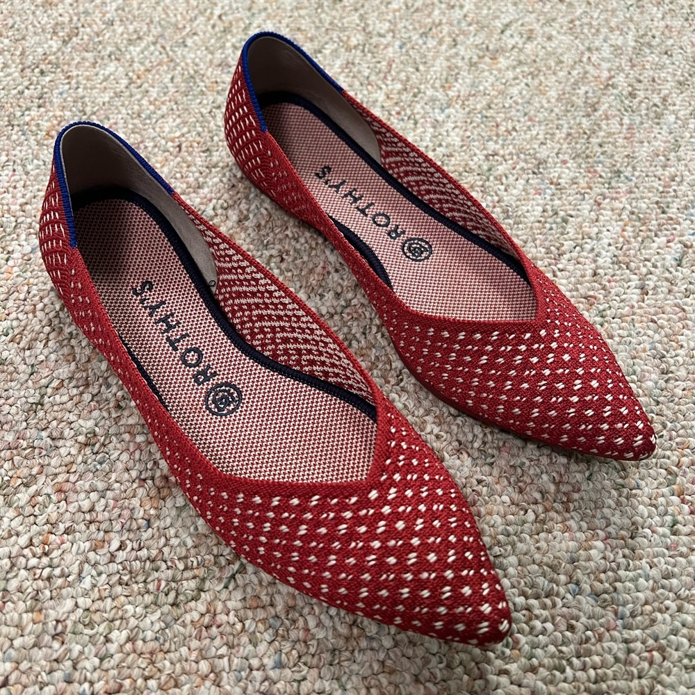 Rothy’s Red Points, Size 9